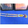 Image 2 : 2 Framed Native American Prints and a Beaded Necklace