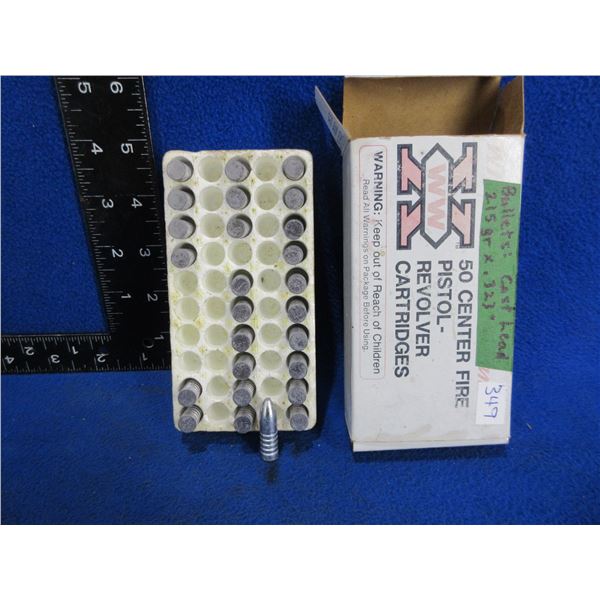 .323" 215gr Cast Lead Bullets - Box of 26