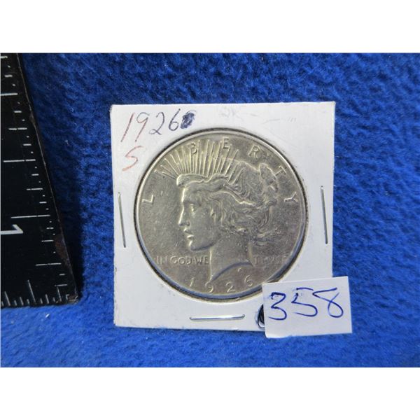 1926 USA One Dollar "Peace Dollar" - .900 Silver