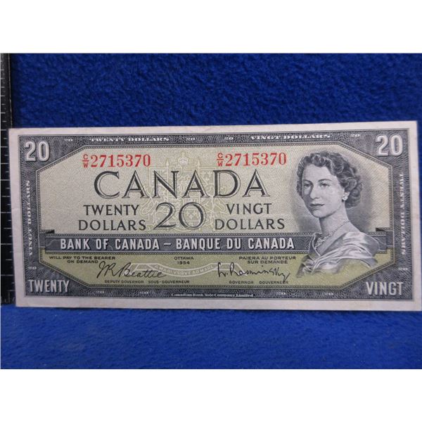 1954 Canadian Twenty Dollar Bill