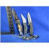 Image 1 : 3 Folding Lock Blade Knives and a Swiss Style Knife