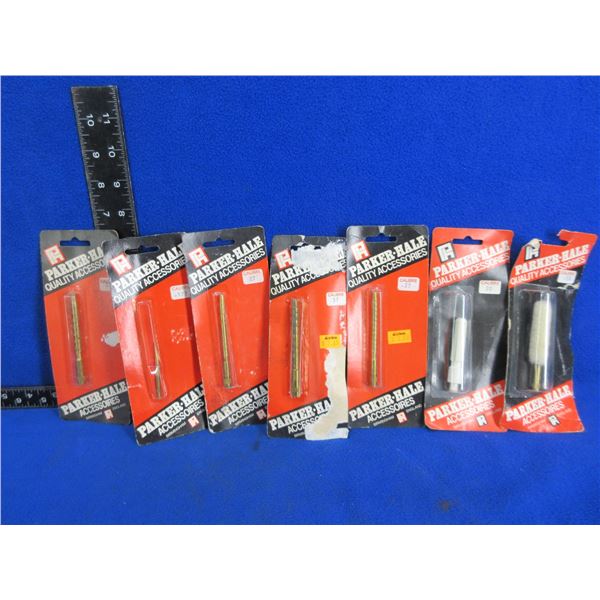 Lot of 7 Misc. Parker Hale Cleaning Jags and Mops - Assorted Calibers