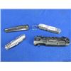 Image 2 : 4 Folding Pocket Knives - 2 are Swiss Style, Walther has Broken Tip,