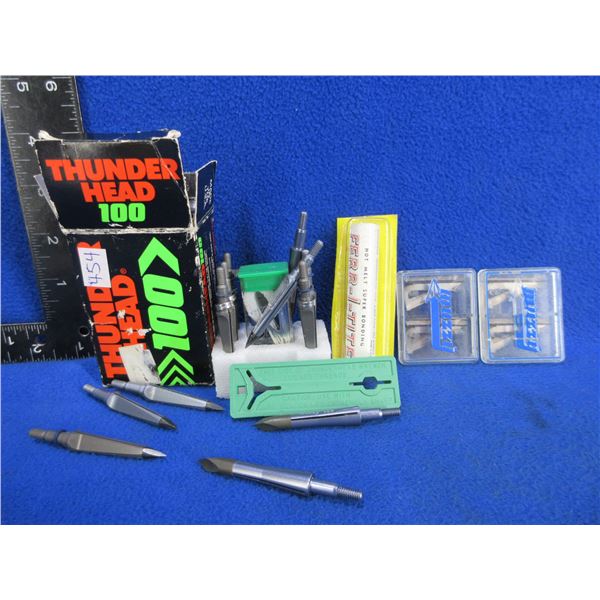 Lot of Misc. Archery Broadheads, Blades and Ferr-L-Tite