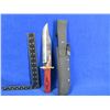 Image 2 : Fixed Blade Knife Stainless Steel # 15713 with Sheath