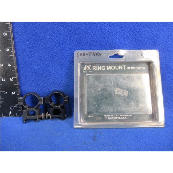 NcSTAR 1" See-Thru Rings - Item # RB11/2