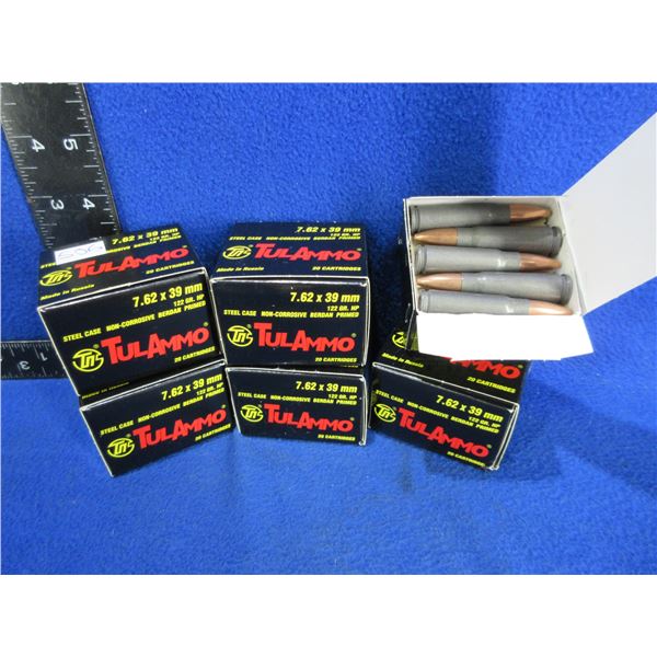 7.62X39 122gr HP TulAmmo Cartridges (Pick Up or Ship by UPS Only)