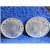 Image 7 : 6 Canadian 5 Cent Coins - "George VI Victory; Steel" - 1944, 1945 x 5