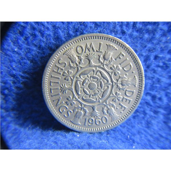 1960 UK 2 Shillings Coin