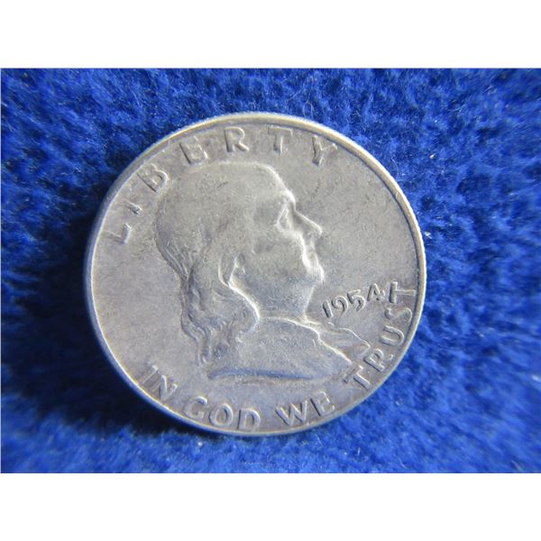 1954 USA "Franklin Half Dollar" - .900 Silver