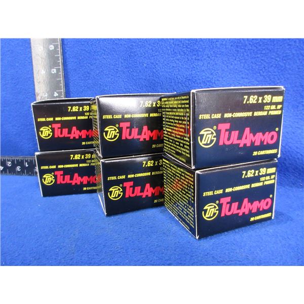 7.62X39 122gr HP TulAmmo Cartridges (Pick Up or Ship by UPS Only)