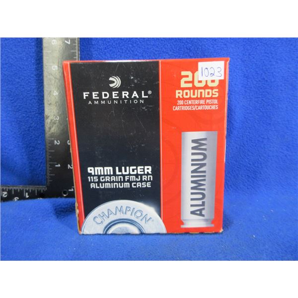 9MM Luger 115gr FMJ RN Aluminum (Pick Up or Ship by UPS Only)