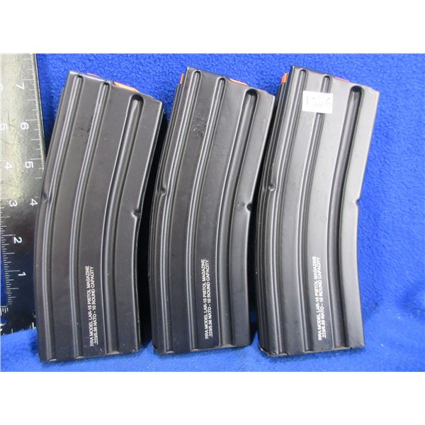 3 - .223/5.56 Nato RRA Model LAR-15 Pistol 10 Round Magazines