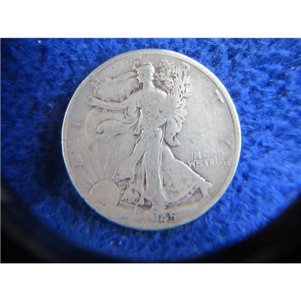 1945 USA "Walking Liberty Half Dollar" - .900 Silver