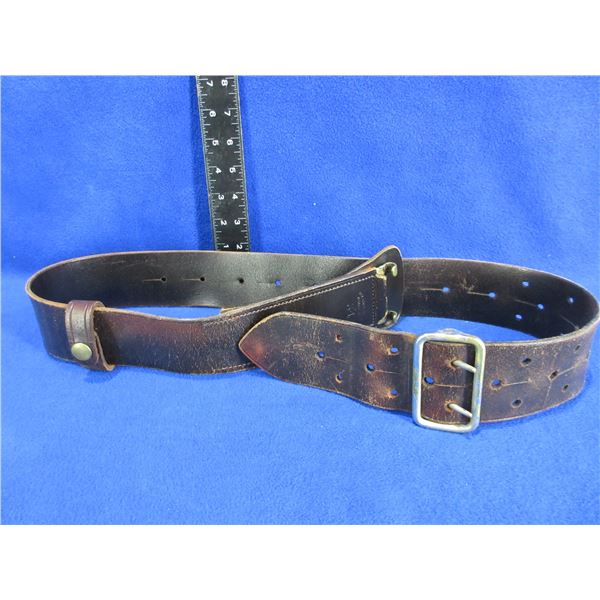 Leather Belt - J.E. Lortie Co. Ltd. Montreal - Size 34