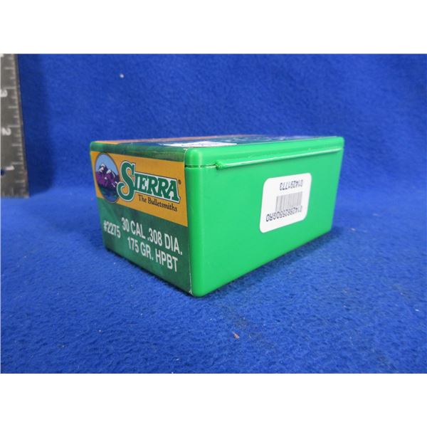 30 Cal. .308" 175gr HPBT Sierra Bullets - Sealed Box of 100