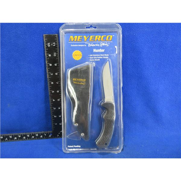 Meyerco Blackie Collins Hunter Fixed Blade Knife with Sheath