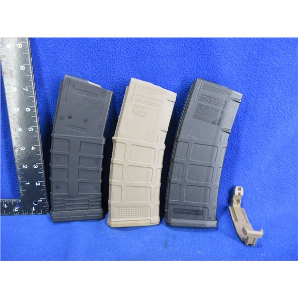 3 - 5.56 Nato/223 Rem. Magpul PMAG 30 AR/M4 30 Round Magazines