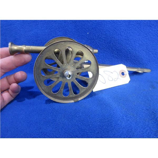 Vintage Replica Brass Cannon - Approx. 10" L x 4" W x 5" H