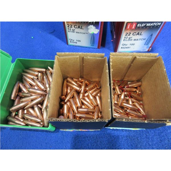22 Cal. .224" Hornady and Sierra Bullets