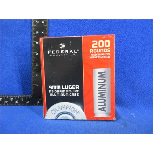 9MM Luger 115gr FMJ RN Aluminum (Pick Up or Ship by UPS Only)