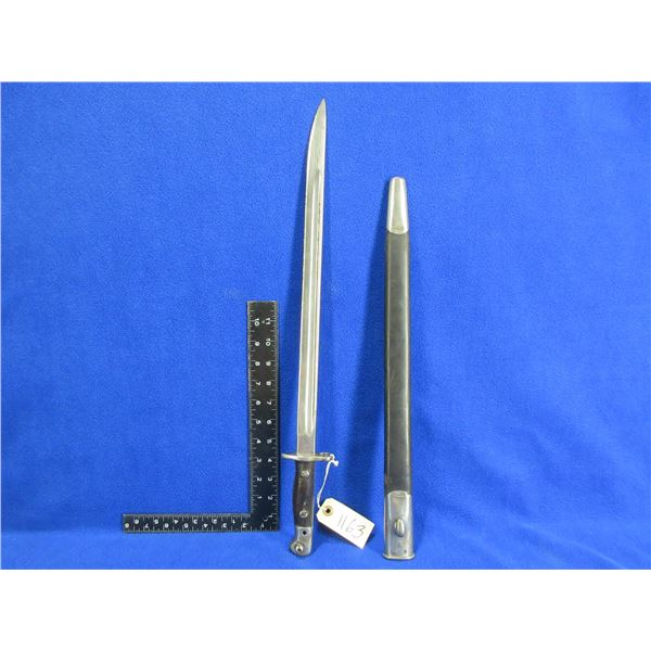 British Pattern 1907 Bayonet w/ Scabbard - Marked 1907 Wilkinson w/ Broad Arrow