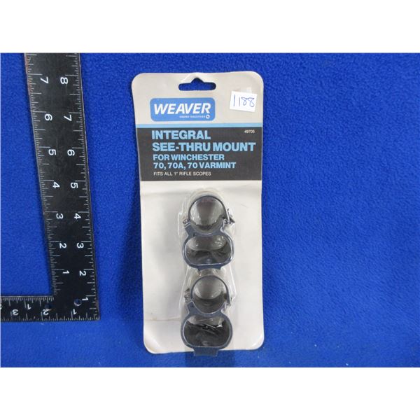 Weaver Integral See-Thru 1" Mount for Winchester 70, 70A, 70 Varmint