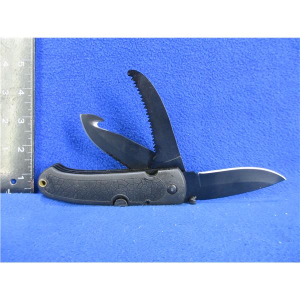 NEW - 3 Blade Utility Knife with Sheath
