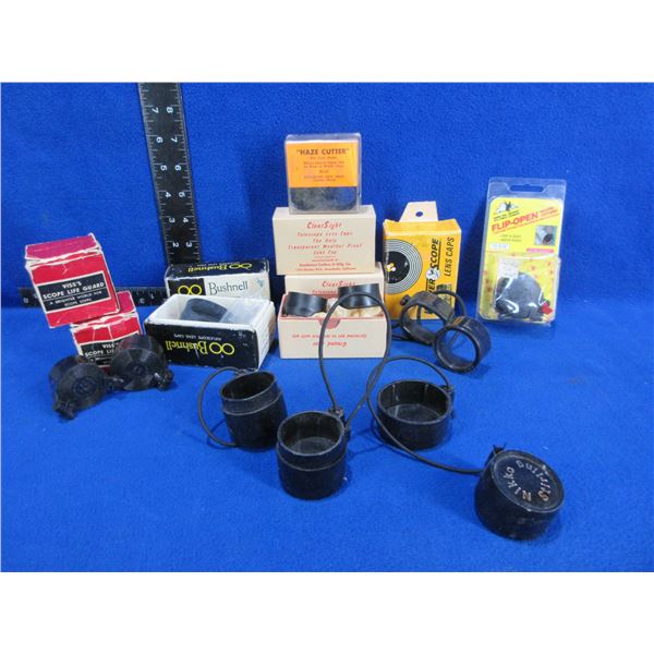 Lot of Misc. Lens Covers - Weaver, Bushnell, Viss's, Butler Creek, Etc.