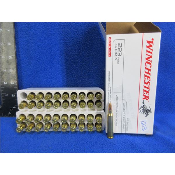 223 Rem. 45gr JHP Winchester (Pick Up or Ship by UPS Only)