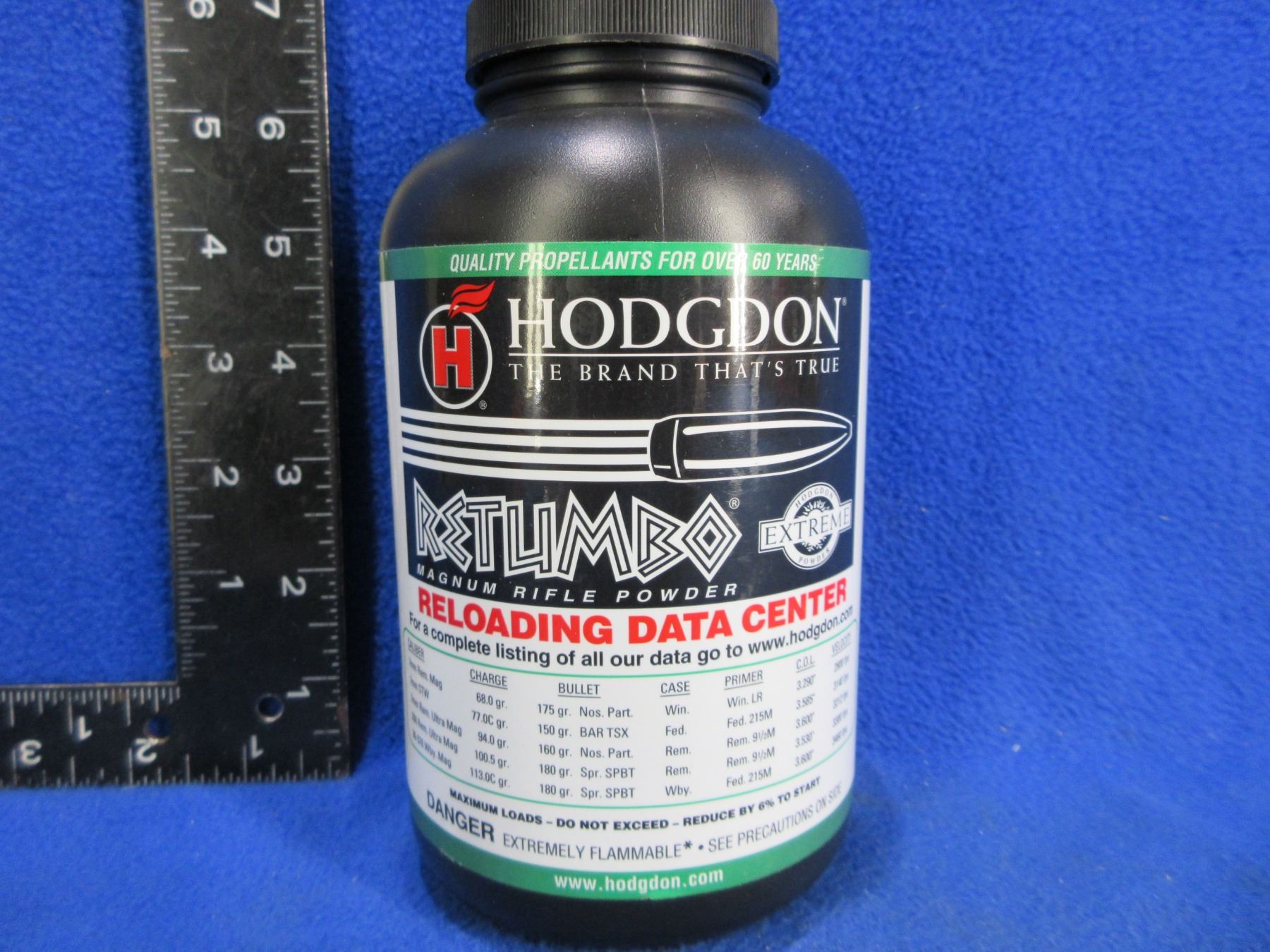 Hodgdon Retumbo Magnum Rifle Powder (Pick Up or Ship by UPS Only)