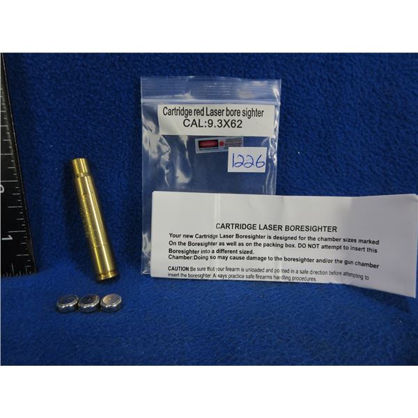 NEW - 9.3X62 Cartridge Red Laser Bore Sight with Batteries