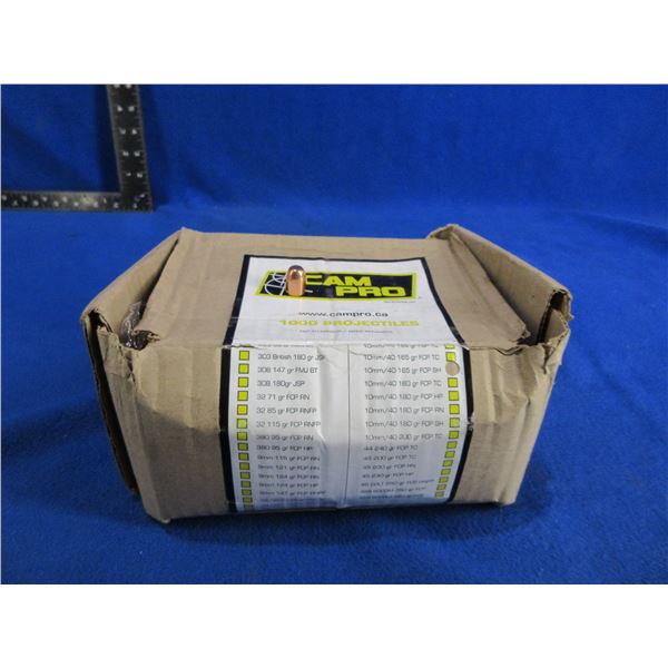 10MM/40 Cal. 165gr FCP SH Cam Pro Bullets - Box of 1000