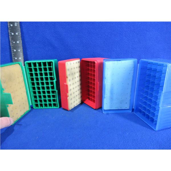 3 Empty Plastic Ammo Boxes