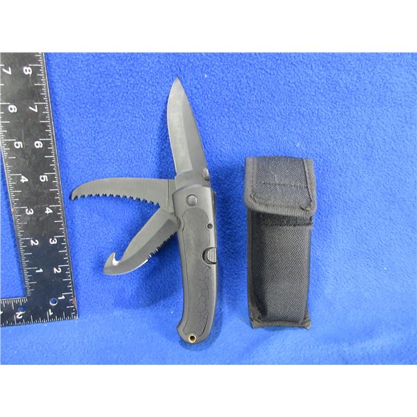 NEW - 3 Blade Utility Knife with Sheath
