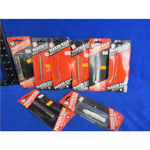 Lot of 8 Misc. Parker Hale Cleaning Jags and Brushes - Assorted Calibers