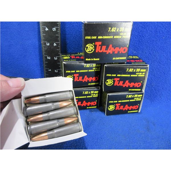 7.62X39 122gr HP TulAmmo Cartridges (Pick Up or Ship by UPS Only)