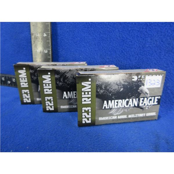 223 Rem. 55gr FMJ Federal Cartridges (Pick Up or Ship by UPS Only)