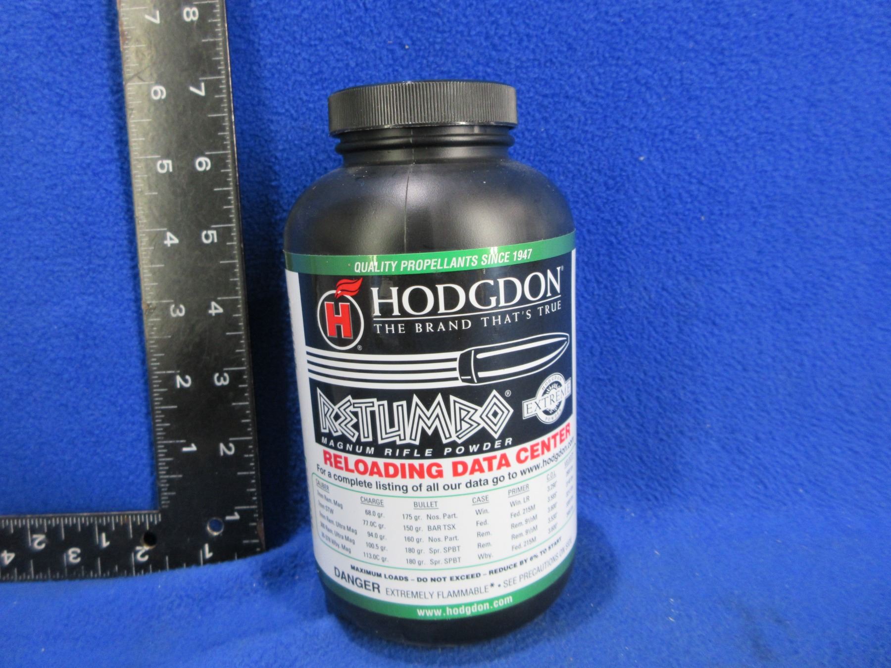 Hodgdon Retumbo Magnum Rifle Powder (Pick Up or Ship by UPS Only)