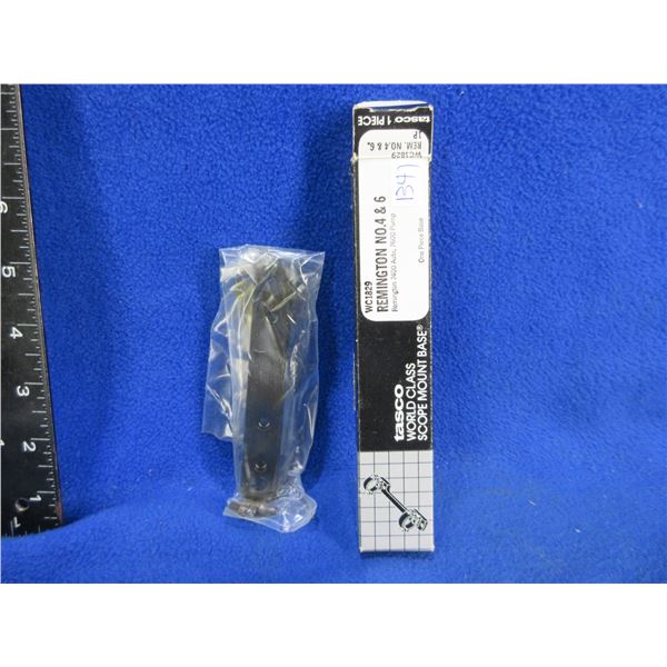 NEW - Tasco 1 Piece Base for Remington No. 4 and 6