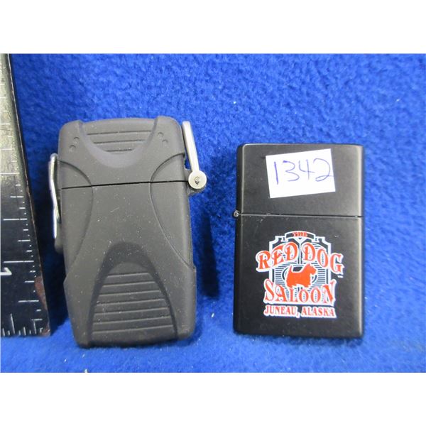 2 Lighters - Red Dog Saloon & Waterproof Butane Torch - PICK UP ONLY