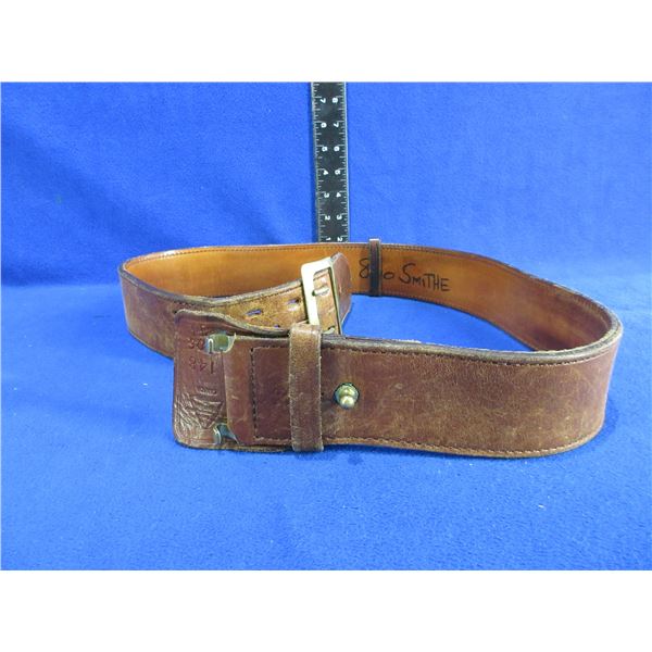 Ted Bourdon Leather Belt - Size 38 - Marked "148 106 FL"