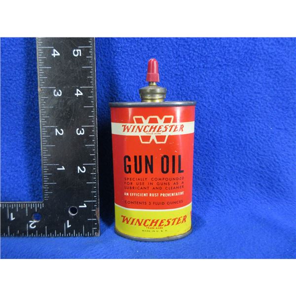Vintage Winchester Gun Oil Empty Collector Tin 3 oz