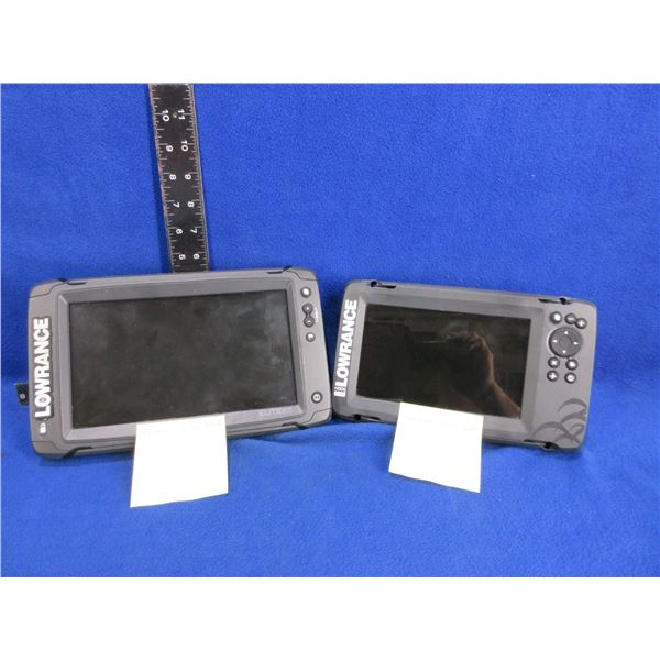 Lowrance Hook 7xHDI and Elite 9Ti2 Fish Finders - As Is, Not Tested, No Cables