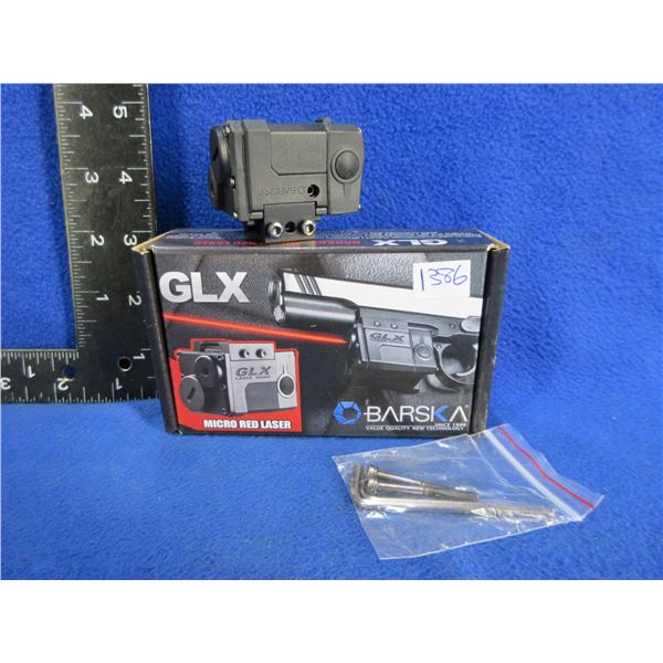 Barska GLX Micro Red Laser Sight - Built in Weaver/Picatinny Mount