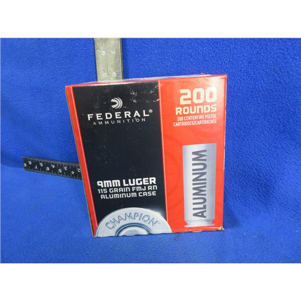 9MM Luger 115gr FMJ RN Aluminum (Pick Up or Ship by UPS Only)