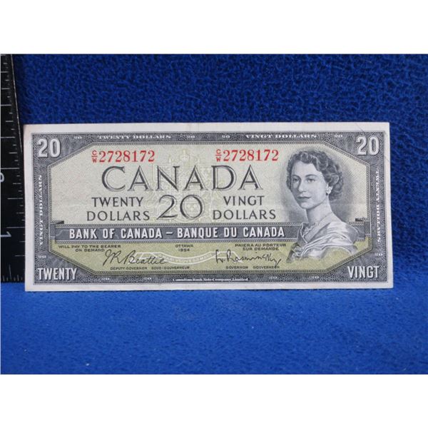 1954 Canadian 20 Dollar Bill