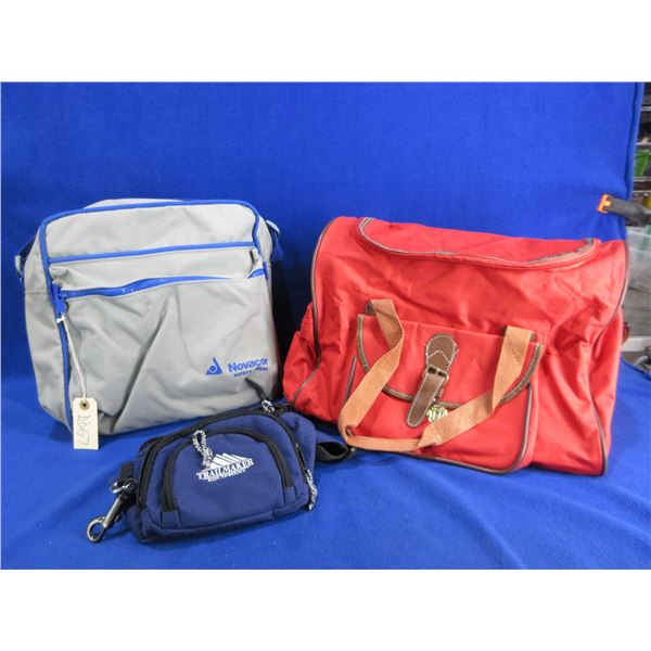 2 Duffel Bags and a Fanny Waist Pack