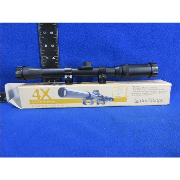 Buckridge 4x20mm RF .22 Wide Angle Target Scope w/ Rings