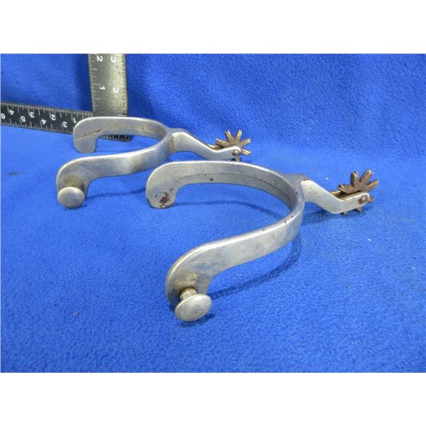 Vintage North & Judd Heavy Duty Spurs - Anchor Marked